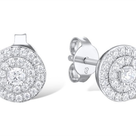 Sterling Silver Earrings White Cubic Zirconia (E312051WCZSL925)