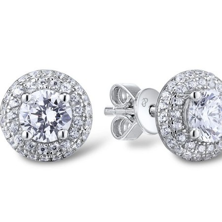 Sterling Silver Earrings White Cubic Zirconia (E312052WCZSL925)