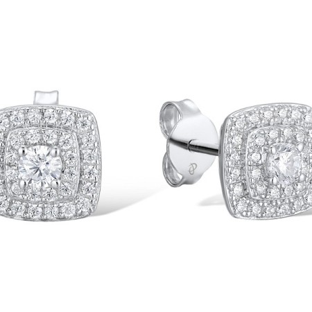 Sterling Silver Earrings White Cubic Zirconia (E312053WCZSL925)