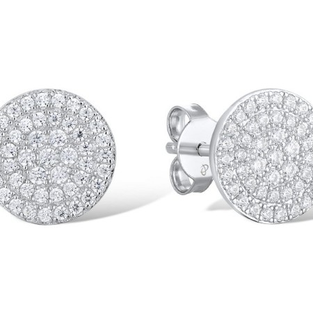 Sterling Silver Earrings White Cubic Zirconia (E312054WCZSL925)