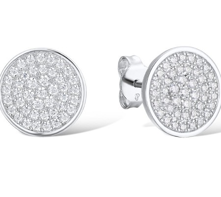 Sterling Silver Earrings White Cubic Zirconia (E312055WCZSL925)