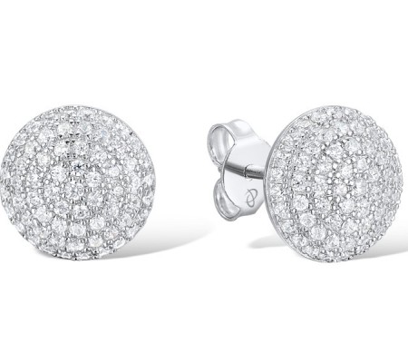 Sterling Silver Earrings White Cubic Zirconia (E312056WCZSL925)