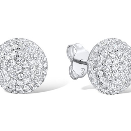 Sterling Silver Earrings White Cubic Zirconia (E312056WCZSL925)