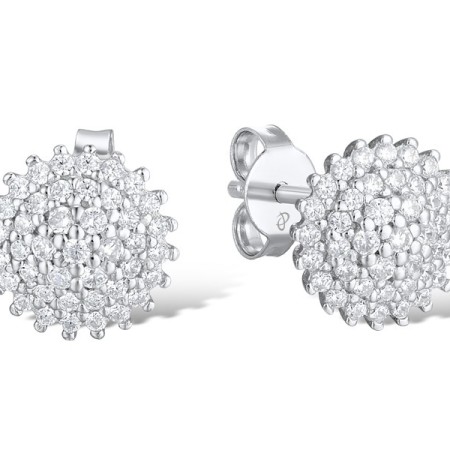 9KW Earrings White Cubic Zirconia (E312057WCZ9KW)