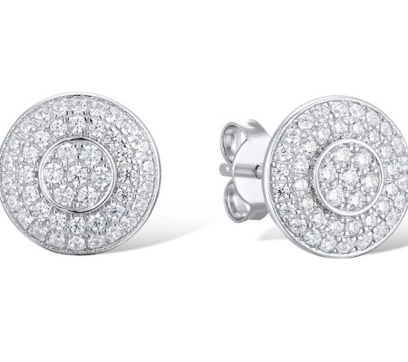 Sterling Silver Earrings White Cubic Zirconia (E312059WCZSL925)