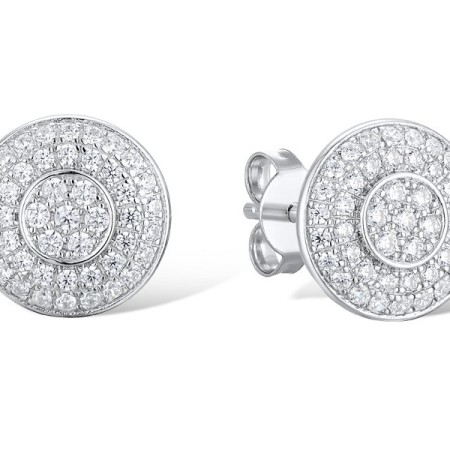 Sterling Silver Earrings White Cubic Zirconia (E312059WCZSL925)