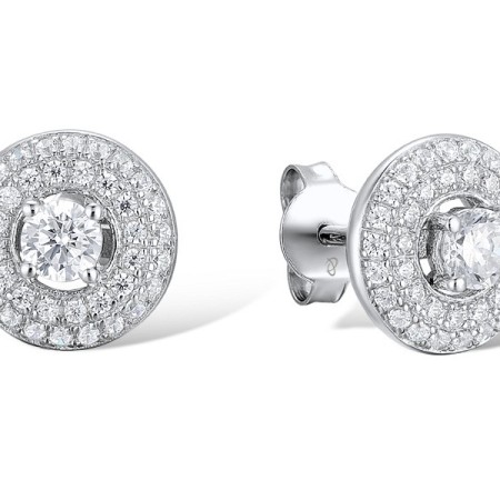 Sterling Silver Earrings White Cubic Zirconia (E312060WCZSL925)