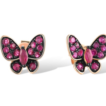 14KRB Earrings Ruby (E312284RUY14KRB)