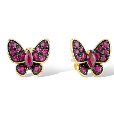 14KYB Earrings Ruby (E312284RUY14KYB)