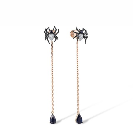 14KRWB Earrings Blue Sapphire,Diamond (E312293SAP14KRWB)