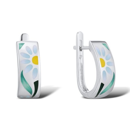 Sterling Silver Earrings Enamel (E312323ENASL925)