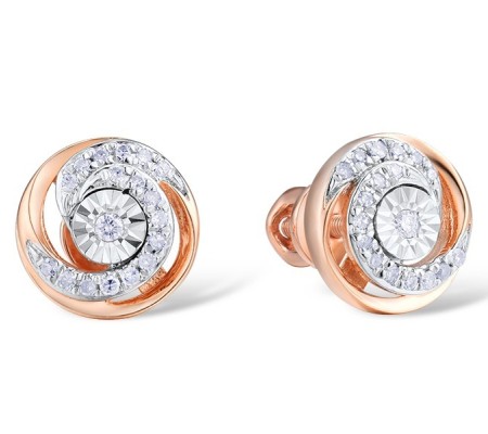 14RTT Earrings Diamond (E312326DIA14RTT)