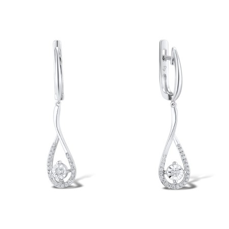 14KW Earrings Diamond (E312355ADIA14KW)