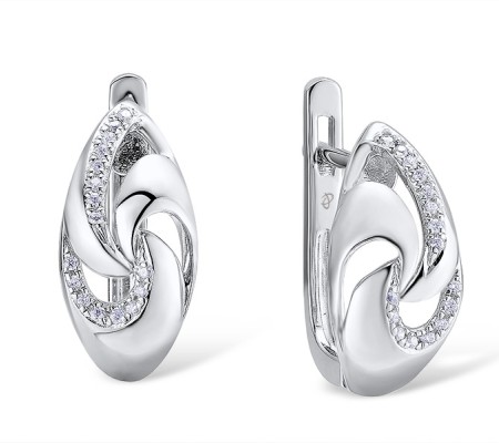14KW Earrings Diamond (E312430DIA14KW)