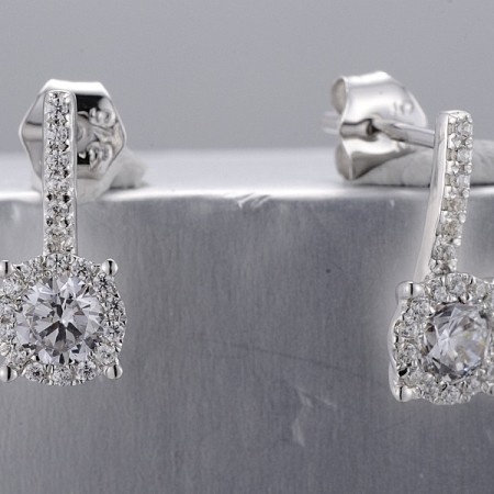 Sterling Silver Earrings White Cubic Zirconia (E312464BWCZSL925)