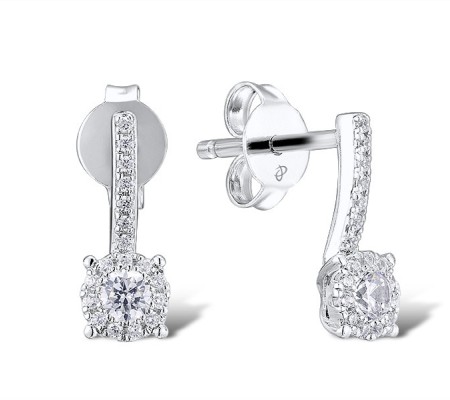 Sterling Silver Earrings White Cubic Zirconia (E312464WCZSL925)