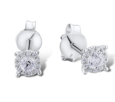Sterling Silver Earrings White Cubic Zirconia (E312470AWCZSL925)