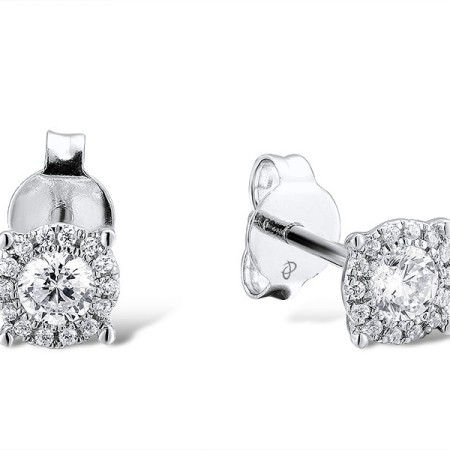 Sterling Silver Earrings White Cubic Zirconia (E312470BWCZSL925)