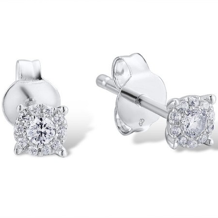 Sterling Silver Earrings White Cubic Zirconia (E312470WCZSL925)