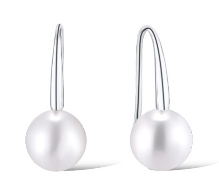 14KW Earrings Fresh Water White Pearl (E312482FWP14KW)