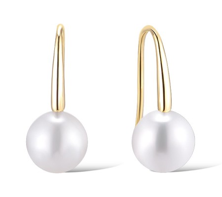 14KY Earrings Fresh Water White Pearl (E312482FWP14KY)