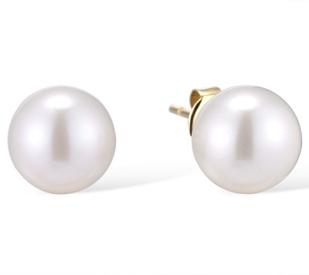 14KY Earrings Fresh Water White Pearl (E312485FWP14KY)