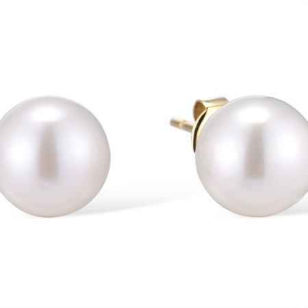 14KY Earrings Fresh Water White Pearl (E312485FWP14KY)