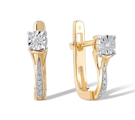 14TT Earrings Diamond (E312570DIA14TT)