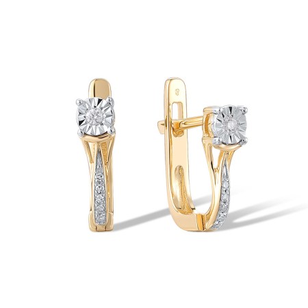 14TT Earrings Diamond (E312570DIA14TT)