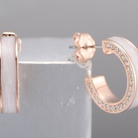 Brass w/ Rose Gold Plating Earrings Enamel,Swarovski 001 (E312607ENA8BRR)