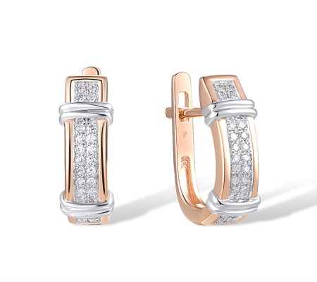14KRW Earrings Diamond (E312617DIA14KRW)