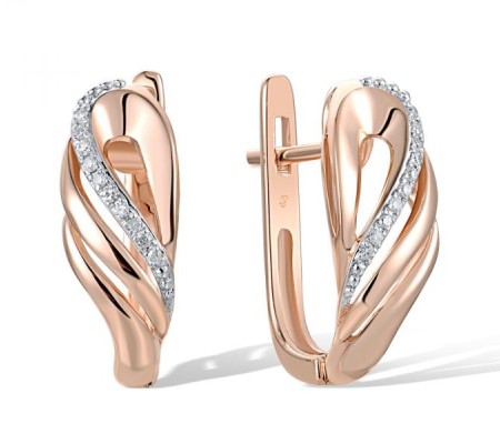 14KRW Earrings Diamond (E312657DIA14KRW)