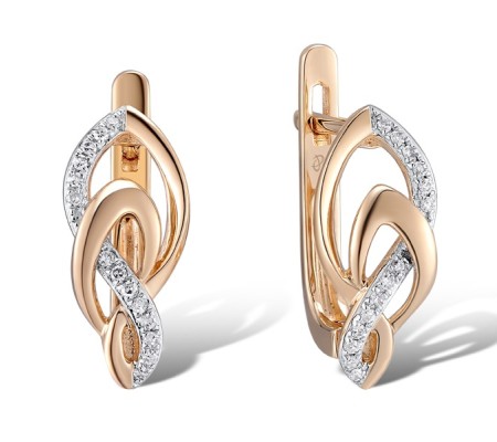 14KRW Earrings Diamond (E312658DIA14KRW)
