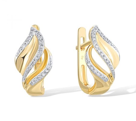 14KYW Earrings Diamond (E312661DIA14KYW)