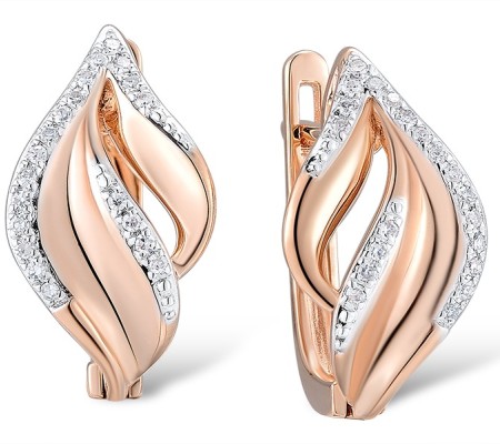 14KRW Earrings Diamond (E312662DIA14KRW)