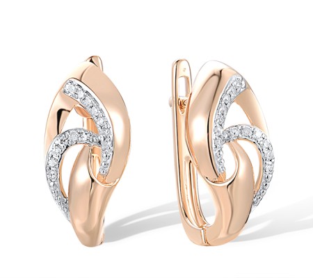 14KRW Earrings Diamond (E312663DIA14KRW)