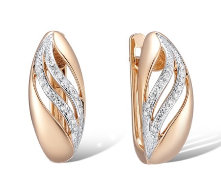 14KRW Earrings Diamond (E312665DIA14KRW)