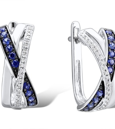 14KWB Earrings  (E312711SAP14KWB)