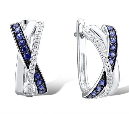 14KWB Earrings  (E312711SAP14KWB)