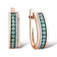 14KRWB Earrings Diamond,Emerald (E312716EMR14KRWB)