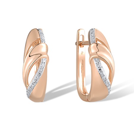 14KRW Earrings Diamond (E312720DIA14KRW)