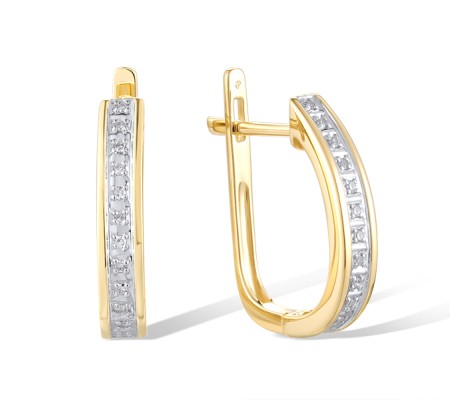 14KYW Earrings Diamond (E312789DIA14KYW)