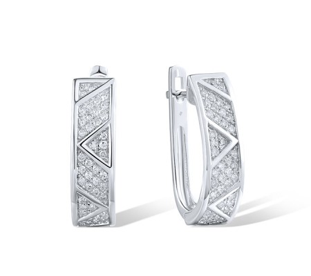 14KW Earrings Diamond (E312806DIA14KW)