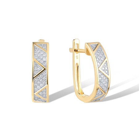 14KYW Earrings Diamond (E312806DIA14KYW)
