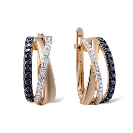 14KRWB Earrings Blue Sapphire,Diamond (E312818SAP14KRWB)