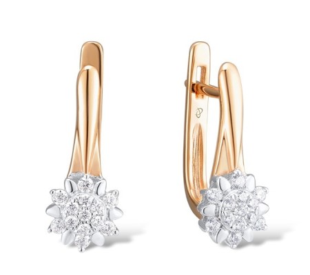 14KRW Earrings Diamond (E312851DIA14KRW)