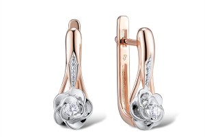 14KRW Earrings Diamond (E312878DIA14KRW)