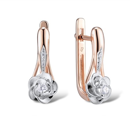 14KRW Earrings Diamond (E312878DIA14KRW)