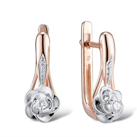 14KRW Earrings Diamond (E312878DIA14KRW)