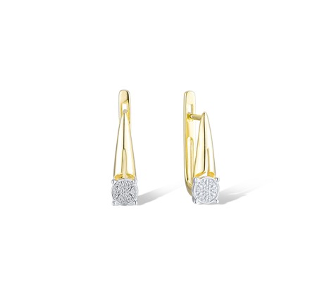 14KYW Earrings Diamond (E312879DIA14KYW)